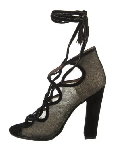 Pre-owned Ferragamo Suede Pumps In Multi