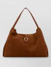 Ferragamo Suede Shopping Tote Top Handle