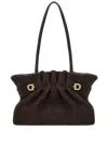 Ferragamo Suede Shoulder Bag