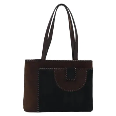 Pre-owned Ferragamo Suede Shoulder Bag () In Brown