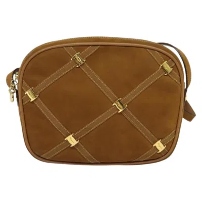 Pre-owned Ferragamo Suede Shoulder Bag () In Brown