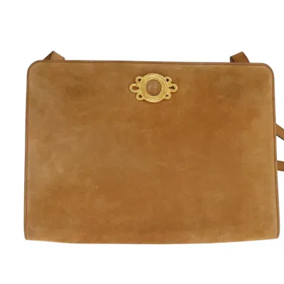 Pre-owned Ferragamo Suede Shoulder Bag () In Beige