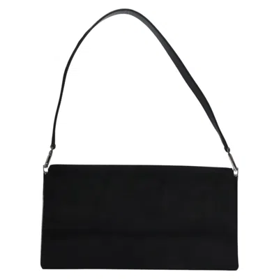 Pre-owned Ferragamo Suede Shoulder Bag () In Black
