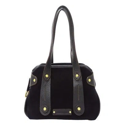 Pre-owned Ferragamo Suede Shoulder Bag () In Black