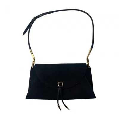 Pre-owned Ferragamo Suede Shoulder Bag () In Black