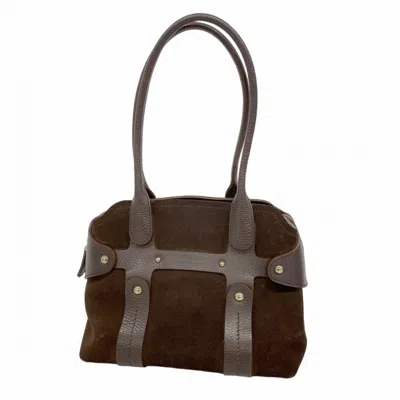 Pre-owned Ferragamo Suede Shoulder Bag () In Brown
