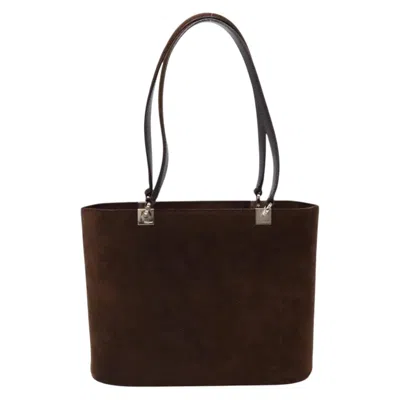 Pre-owned Ferragamo Suede Shoulder Bag () In Brown