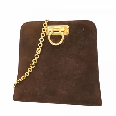 Pre-owned Ferragamo Suede Shoulder Bag () In Brown