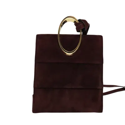 Pre-owned Ferragamo Suede Shoulder Bag () In White