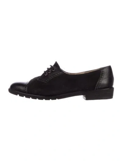 Pre-owned Ferragamo Suede Sneakers In Black