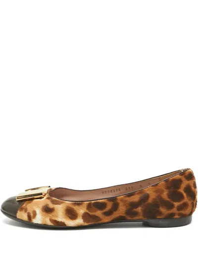 Pre-owned Ferragamo Sun Ballet Flats