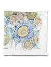 Ferragamo Sunflower Print Silk Scarf