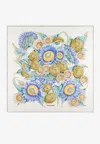 Ferragamo Sunflower Print Silk Scarf In Multicolor