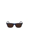 Ferragamo 54mm Modified Rectangular Sunglasses In Blue
