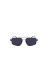Ferragamo Prisma 58mm Navigator Sunglasses In Black