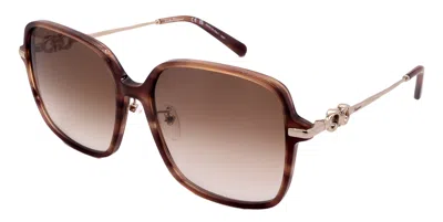 Ferragamo Sunglasses Sf1075slb-216-59-17-140 Non-polarized In Brown