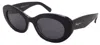 Ferragamo Sunglasses Sf1080s-022-53-21-140 Non-polarized In Black