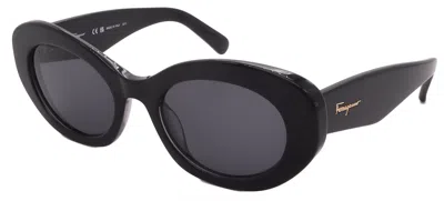 Ferragamo Sunglasses Sf1080s-022-53-21-140 Non-polarized In Black