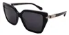Ferragamo Sunglasses Sf1106s-001-57-14-140 Non-polarized In Black
