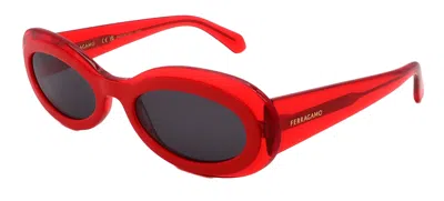 Ferragamo Sunglasses Sf2003s-613-54-21-140 Non-polarized In Red