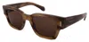 Ferragamo Sunglasses Sf2010s-319-52-21-145 Non-polarized In Brown