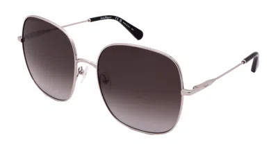 Ferragamo Sunglasses Sf300s-041-59-18-140 Non Polarized In Silver