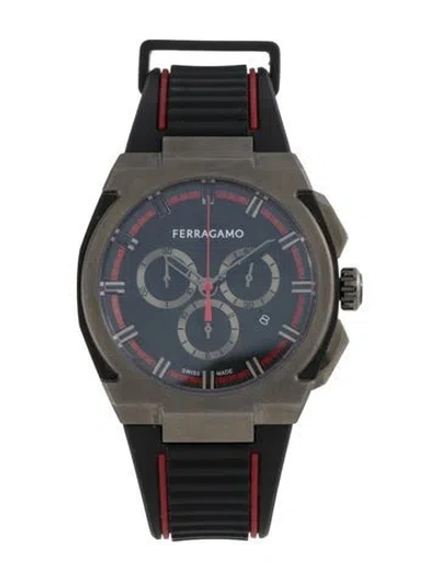 Pre-owned Ferragamo Supreme Chrono Watch In Multi