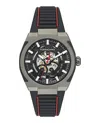Ferragamo Supreme Skeleton Automatic Watch In Black