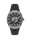 Ferragamo Supreme Skeleton Automatic Watch In Black