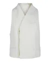 Ferragamo Asymmetrical Buttoned Vest In White