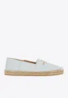 Ferragamo Susana Leather Espadrilles In White