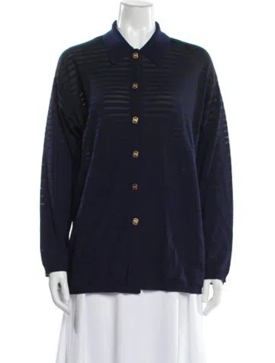 Pre-owned Ferragamo Sweater In Blue