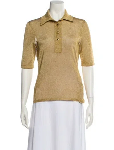 Pre-owned Ferragamo Sweater In Gold