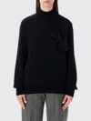 Ferragamo Knit Flower In Black