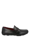 Ferragamo Man Loafers Black Size 8.5 Leather In Black