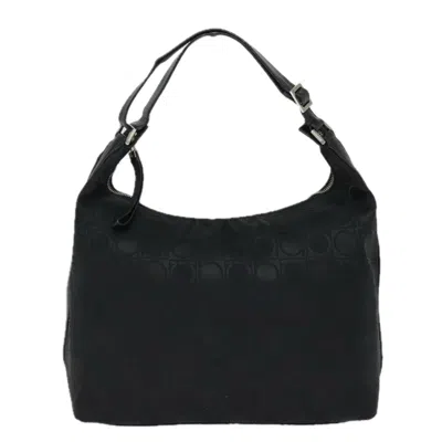 Pre-owned Ferragamo Synthetic Shoulder Bag () In Black