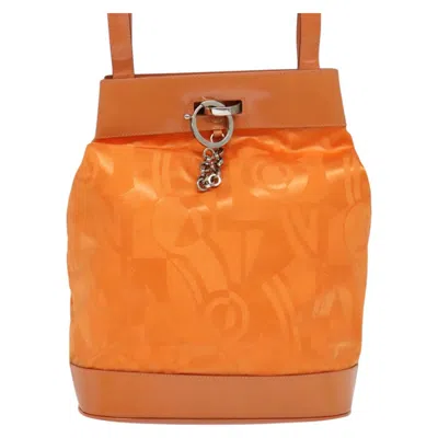 Pre-owned Ferragamo Synthetic Shoulder Bag () In Orange