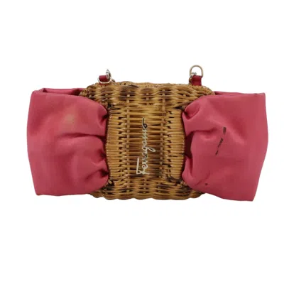 Pre-owned Ferragamo Synthetic Shoulder Bag () In Pink