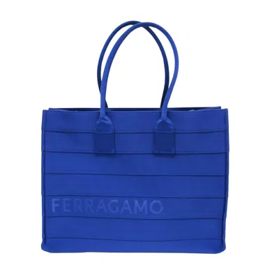 Pre-owned Ferragamo Synthetic Tote Bag () In Blue