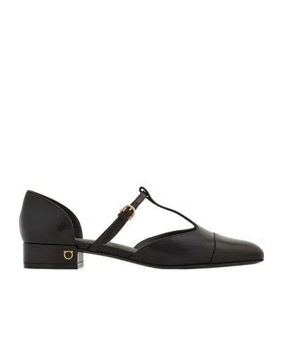 FERRAGAMO T-SHAPED BALLET SHOES