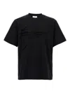 Ferragamo Signature Velvet Logo T-shirt In Black