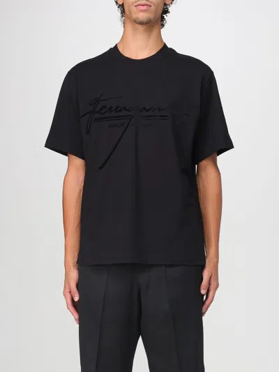 FERRAGAMO T-SHIRT FERRAGAMO MEN COLOR BLACK,h22773002