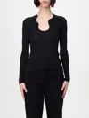 Ferragamo Shaped Neckline Sweater Sweaters And Cardigans Black In White