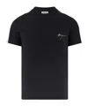 Ferragamo Organic Cotton Sporty T-shirt In Black