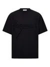Ferragamo T-shirt With Signature Detail In Black