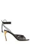 Ferragamo Dark Brown Leather Atena Sandals In Testadimoro