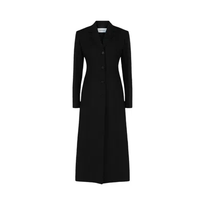 Pre-owned Ferragamo Tailored Coat 'black' | Women's Size 44