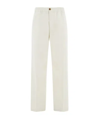 Ferragamo Elasticated Tailore Trousers In White