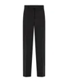 Ferragamo Straight-leg Pleated Trousers In Black