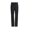 Ferragamo Wool Trousers With Belt Loops And Button Detail In Red